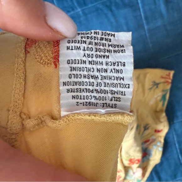 Johnny Was Top Ariel High-Low Embroidered Relaxed Swing Tee Size Small - Picture 8 of 8